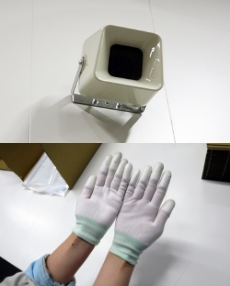 お客様の品物を汚さない様に、30分毎に「手のひら確認」の放送が流れ、綺麗な状態を保っています。